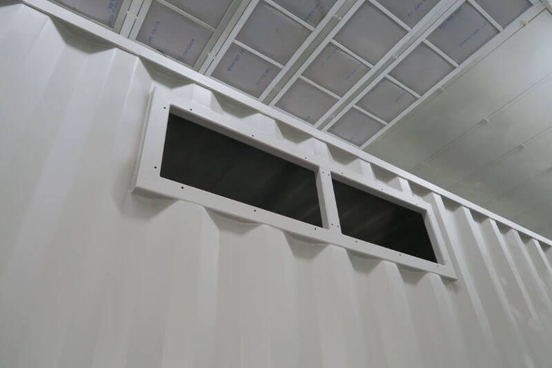 Verniciatura industriale C5M, ISO 12944, su container